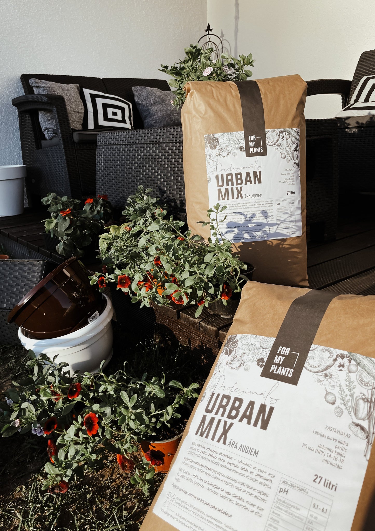 Urban Mix (27 litrai) lauko augalai